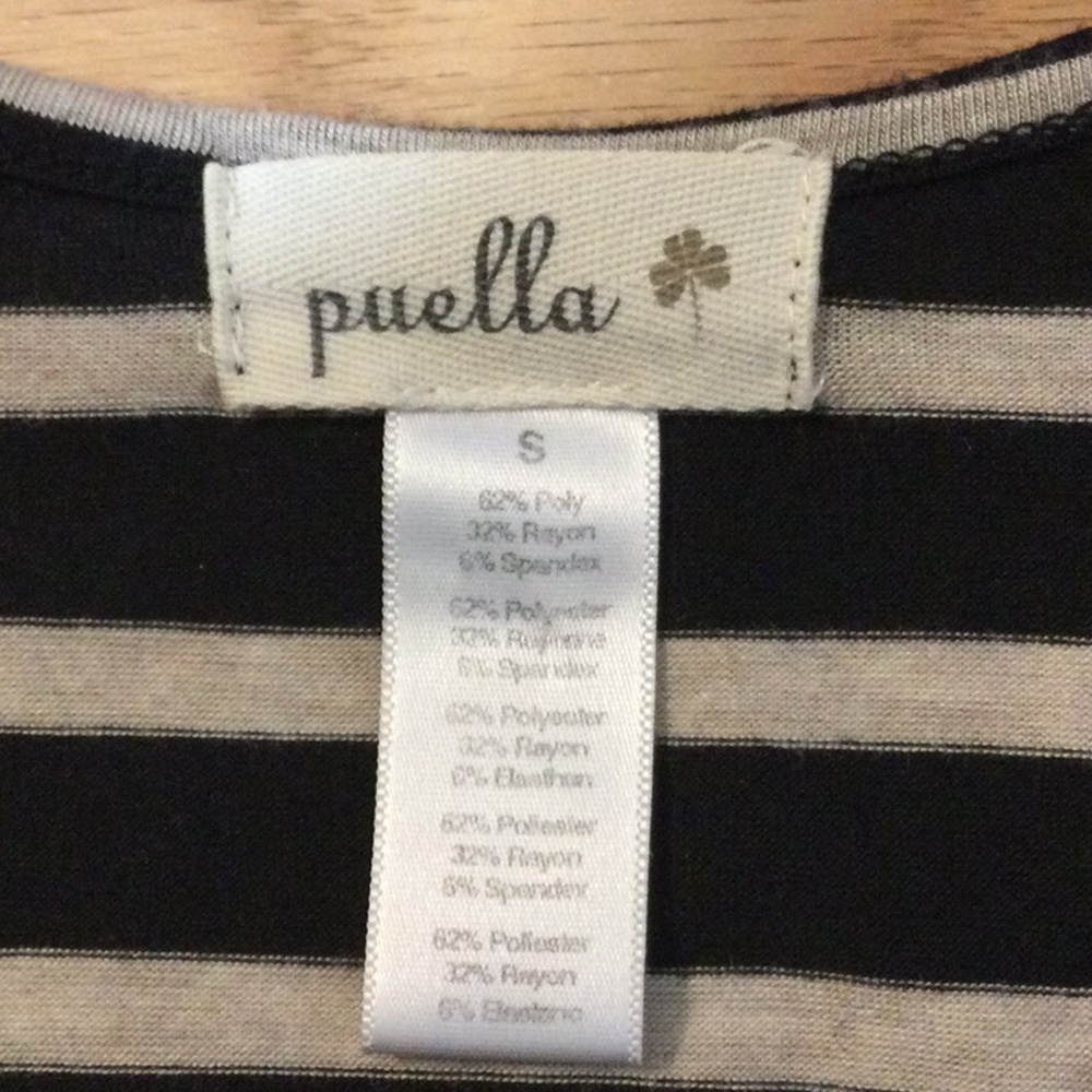 S Puella by Anthropologie black and cream striped dress - Picture 14 of 15